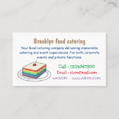 Rainbow cake Cartoon Visitenkarte (Vorderseite)