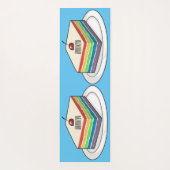 Rainbow cake Cartoon Yogamatte (Rückseite)