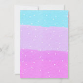 Rainbow Cake | Einladung zum 10. Geburtstag (Rückseite)