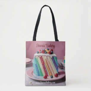 Rainbow Cake Feinschmecker Bakers Tote Bag Tasche