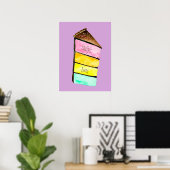 Rainbow cake Girl Poster (Heimbüro)