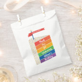 Rainbow Cake Happy Birthday Personalisiert Custom Geschenktütchen (Ausgeschnitten)
