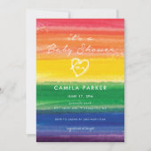 Rainbow cake in Bold Einladung (Vorderseite)