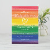 Rainbow cake in Bold Einladung (Stehend Vorderseite)