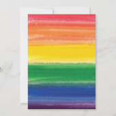 Rainbow cake in Bold Einladung (Rückseite)