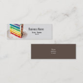 Rainbow Cake Mini Business Card Visitenkarte (Vorne/Hinten)