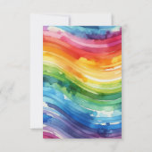 Rainbow Cake RSVP Karte (Rückseite)