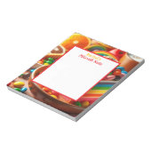 Rainbow Cake und Candy Mitzvah Note Girls Notepad Notizblock (Rotiert)
