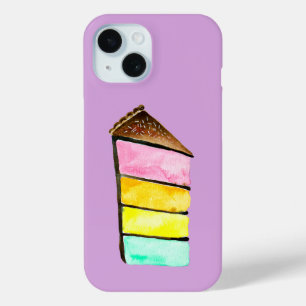 Rainbow Cake Wasserfarbe niedlich Case-Mate iPhone Hülle
