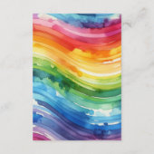 Rainbow Cake Wedding Begleitkarte (Rückseite)