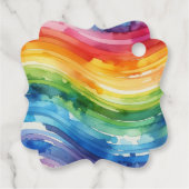 Rainbow Cake Wedding Geschenkanhänger (Rückseite)