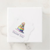 Rainbow Cake Wedding Geschenkanhänger (Beispiel)