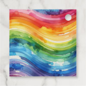 Rainbow Cake Wedding Geschenkanhänger (Rückseite)