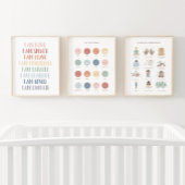 Rainbow Calming Corner Affirmations Bilderwand Sets