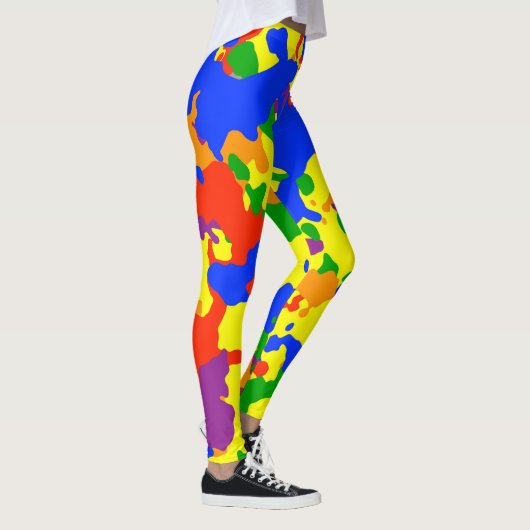 Rainbow Camouflage Camouflage Leggings (Rechts)