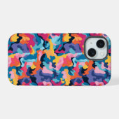 Rainbow Camouflage iPhone 15 Hülle (Rückseite (Horizontal))
