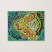 Rainbow Cancer Angel Art Painting Puzzle (Horizontal)