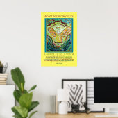 Rainbow Cancer Angel Poster (Heimbüro)