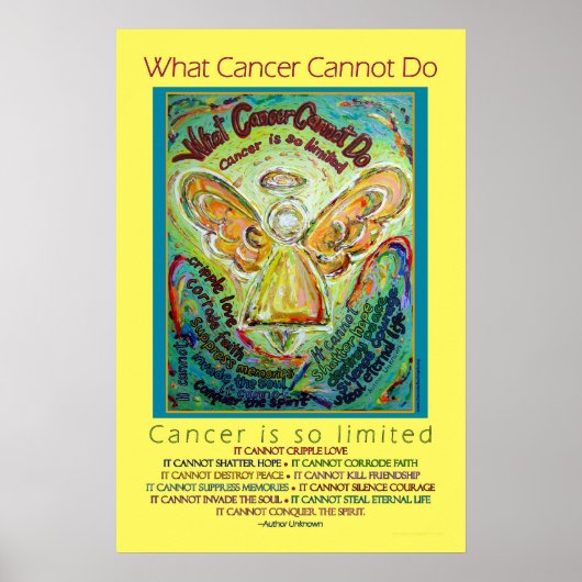 Rainbow Cancer Angel Poster (Vorne)