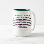 Rainbow Cancer Angel Tasse (VorderseiteRechts)