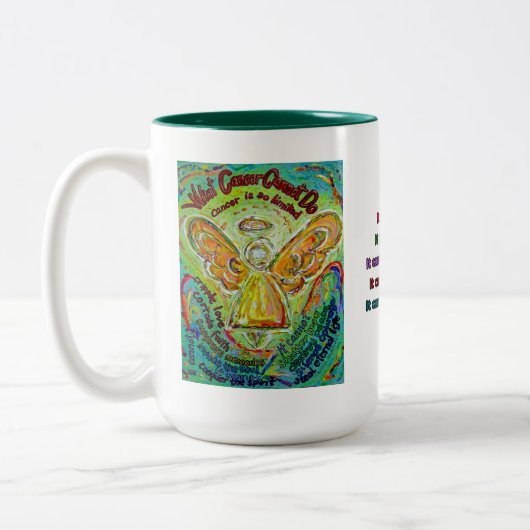 Rainbow Cancer Angel Tasse (Links)