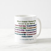 Rainbow Cancer Angel Tasse (VorderseiteRechts)
