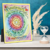 Rainbow Cancer Gedicht Affirmation Art Plaque Fotoplatte (Seite)