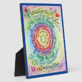 Rainbow Cancer Gedicht Affirmation Art Print Plaqu Fotoplatte (Seite)