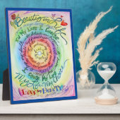 Rainbow Cancer Gedicht Affirmation Art Print Plaqu Fotoplatte (Seite)