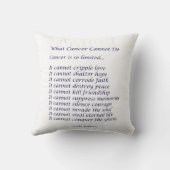 Rainbow Cancer Heart Decorative Throw Kissen (Rückseite)