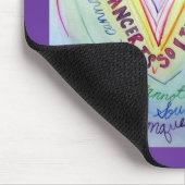 Rainbow Cancer Heart Mousepad (Ecke)