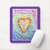 Rainbow Cancer Heart Mousepad (Mit Mouse)