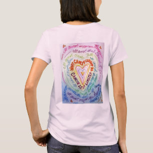 Rainbow Cancer Heart T - Shirt