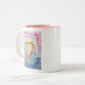 Rainbow Cancer Heart Tasse (Vorderseite Links)