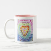 Rainbow Cancer Heart Tasse (Links)