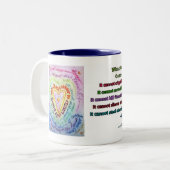 Rainbow Cancer Heart Tasse (Vorderseite Links)