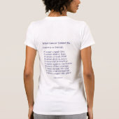 Rainbow Cancer Herz und Krebs können kein Shirt ma (Rückseite)