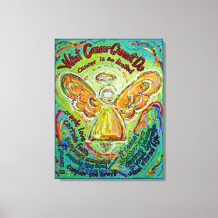 Rainbow Cancer kann keine Angel Art Malerei betrei Leinwanddruck