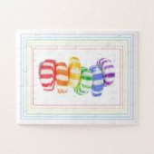 RAINBOW CANDY 11x14 Big Pieces Puzzle (Horizontal)