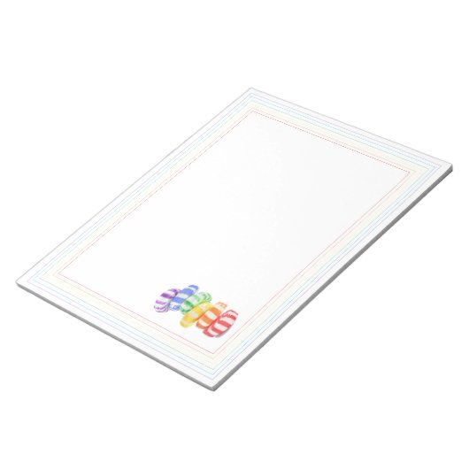 RAINBOW CANDY 11x8.5 Notepad Notizblock (angewinkelt)