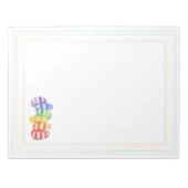 RAINBOW CANDY 11x8.5 Notepad Notizblock (Vorderseite)