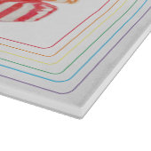 RAINBOW CANDY 15x11 Glas Cutting Board Schneidebrett (Ecke)