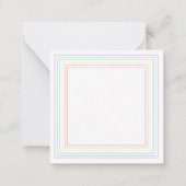 RAINBOW CANDY 2,5" Square Blank Card Mitteilungskarte (Rückseite)