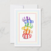 RAINBOW CANDY 3,5x5 Flachkarte Karte (Vorderseite)