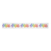 RAINBOW CANDY 3" Wide Satin Ribbon Satinband (Vorderseite)