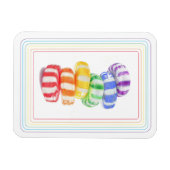 RAINBOW CANDY 3x4 Flexible Magnet (Horizontal)
