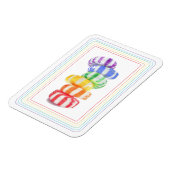 RAINBOW CANDY 3x4 Flexible Magnet (Linke Seite)