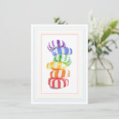 RAINBOW CANDY 4,5x6,25 Flachkarte Karte (Stehend Vorderseite)