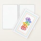 RAINBOW CANDY 5.5x8.5 SpiralNotebook Notizblock (Innen)