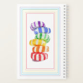 RAINBOW CANDY 5.5x8.5 SpiralNotebook Notizblock (Rückseite)